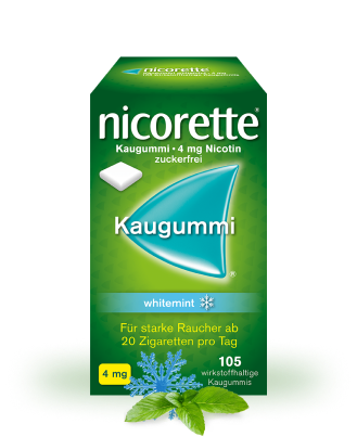 nicorette® Kaugummi whitemint 4 mg